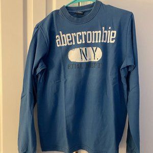 BOYS Abercrombie Kids Long Sleeve Blue Tee